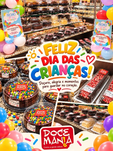 Publicação da Doce Mania no Instagram: vitrine e produtos